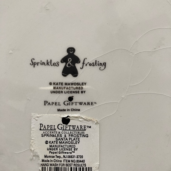 Christmas “Cookies for Santa” Ceramic Collectible Plate Vintage 1970’s - Picture 2 of 3